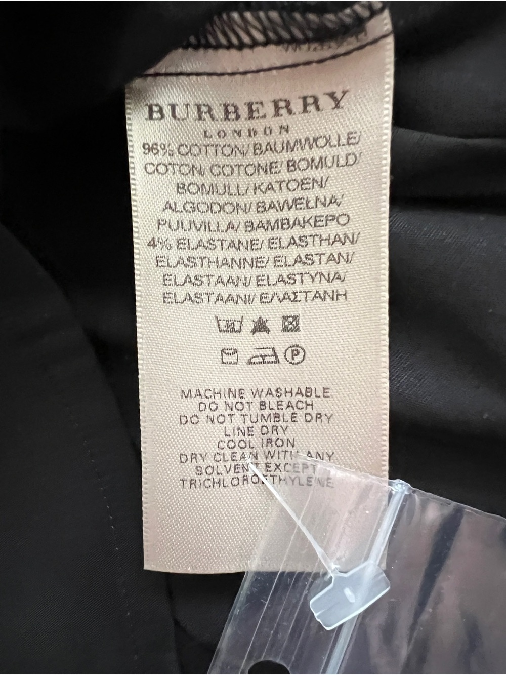 BURBERRY LONDON CHECK WOMEN’S BUTTON DOWN SHIRT, BLACK, NWT. - Picture 8 of 13
